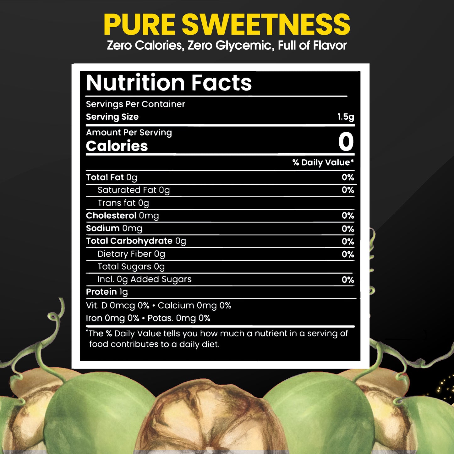 Subsugar Monk Fruit Sweetener Liquid, 250 ml, with Pump