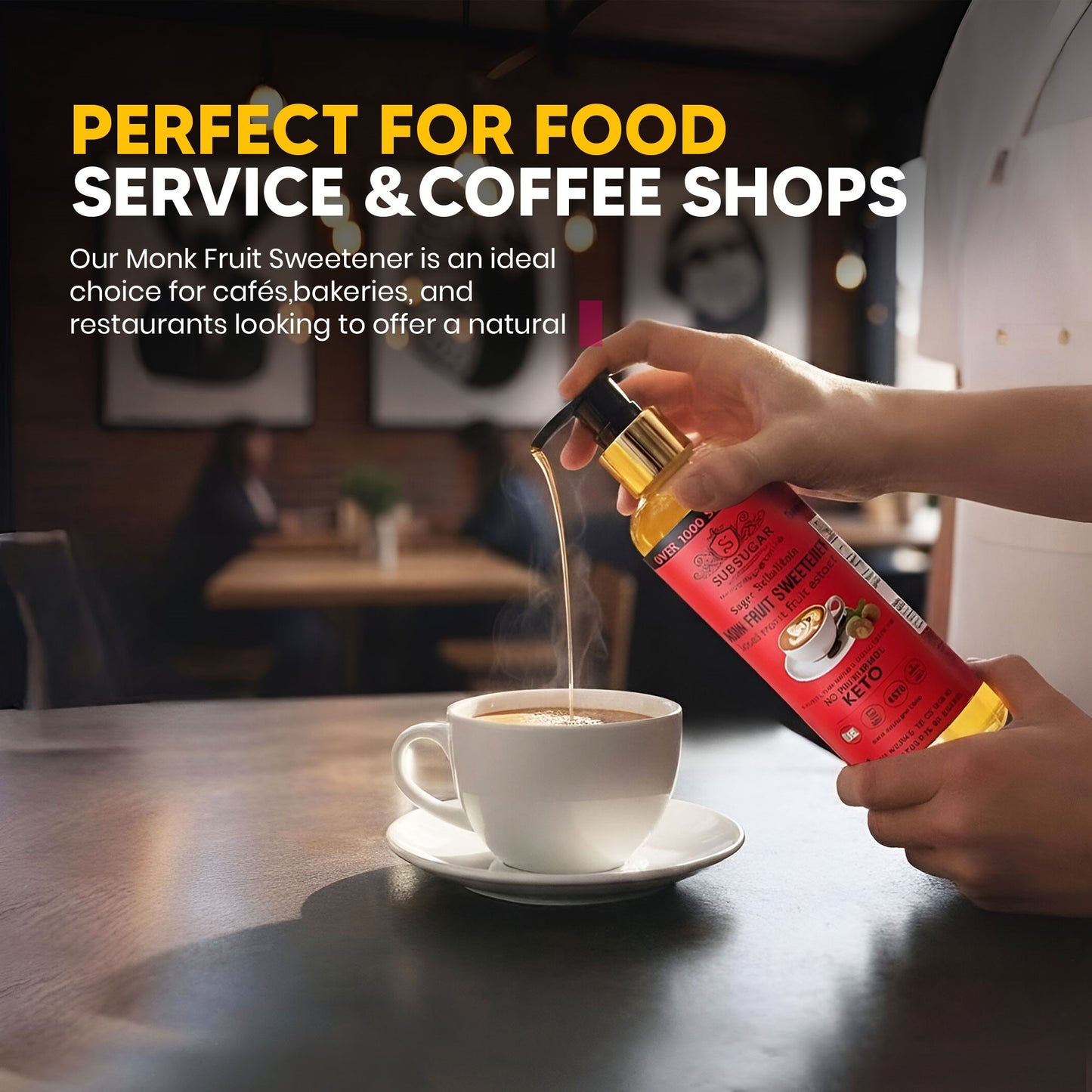 Concentrated Monk Fruit Liquid Pump Bottle - red label