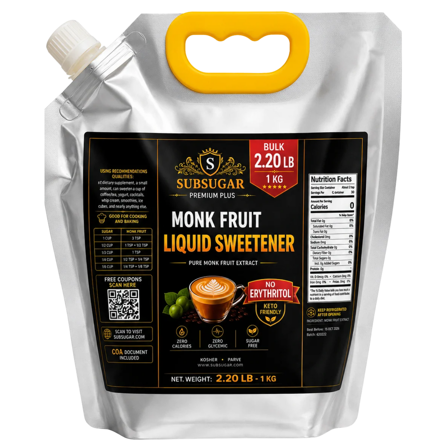 1 kg liquid monk fruit