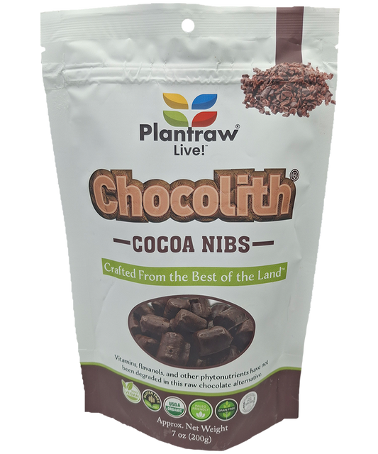 Chocolith® - Nibs (7oz) - Vegan, Gluten-Free, Paleo, 0g Refined Carbs.
