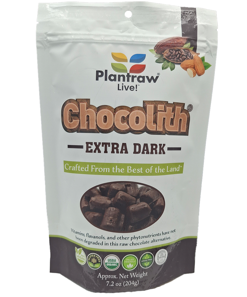Chocolith® - Extra-Dark Almonds (7.2 oz) - Vegan, Gluten-Free, Paleo, 0g refined carbs.