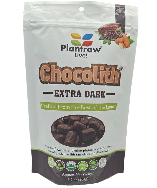 Chocolith® - Extra-Dark Almonds (7.2 oz) - Vegan, Gluten-Free, Paleo, 0g refined carbs.
