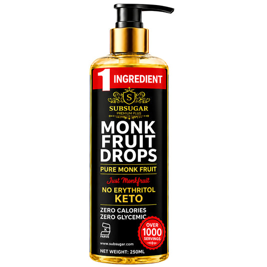 Subsugar Monk Fruit Sweetener Liquid, 250 ml, with Pump