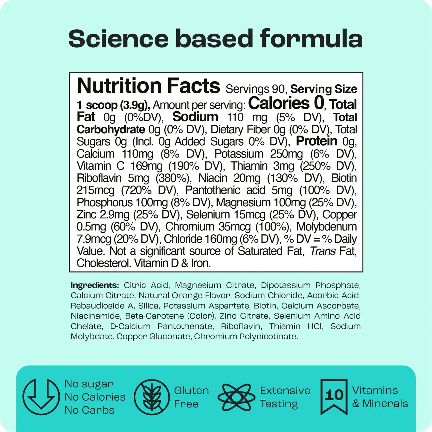 Electrolyte Recovery Plus Powder (Sugar-Free)