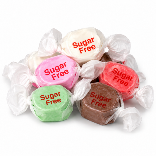 Salt Water Taffy Candy – Assorted Flavors – Sugar Free – Bulk Value Bag